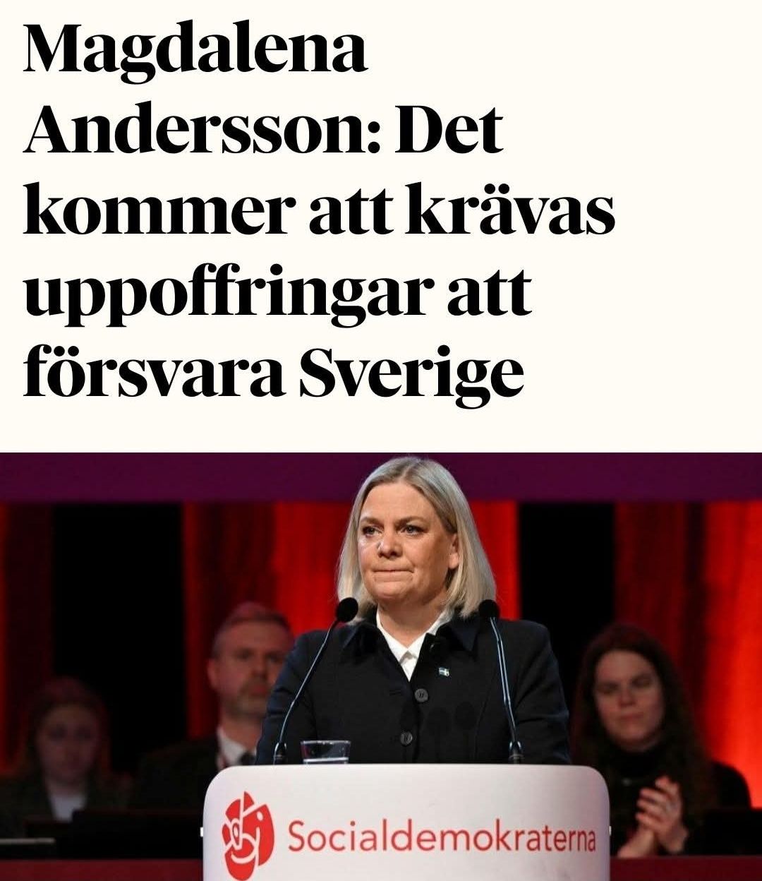 Det råder ingen tvekan om vad du får för din röst i nästa val – Jenny Piper